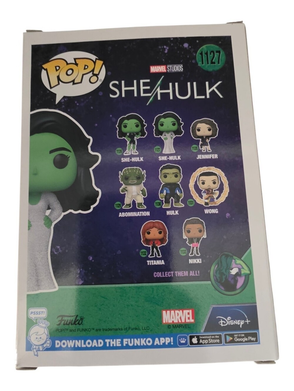 Marvel She-Hulk Glitter #1127 Exclusive NIB Funko Pop! - Picture 4 of 7